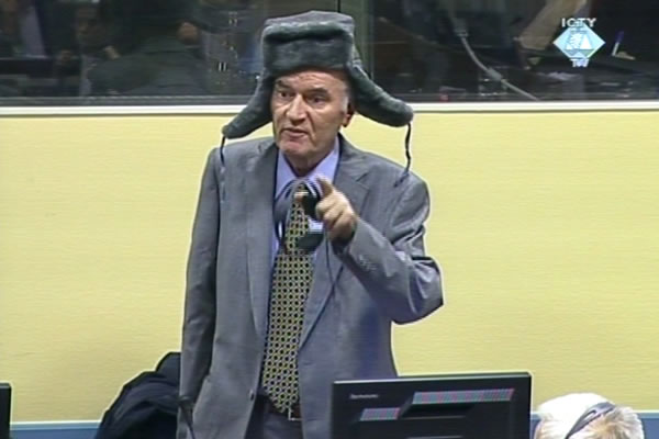 Ratko Mladić u sudnici Tribunala