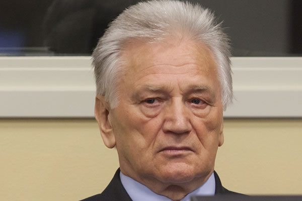 Momčilo Perišić u sudnici Tribunala
