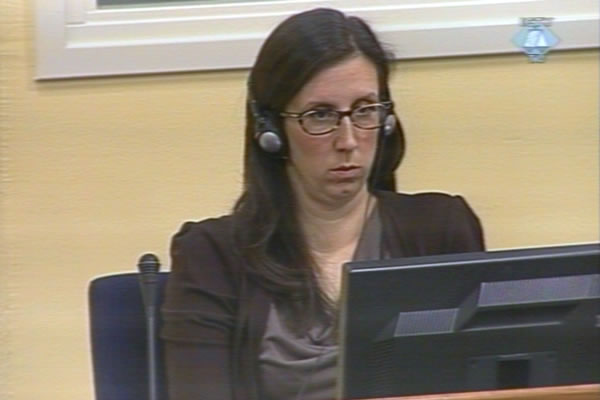 Jelena Rašić u sudnici Tribunala
