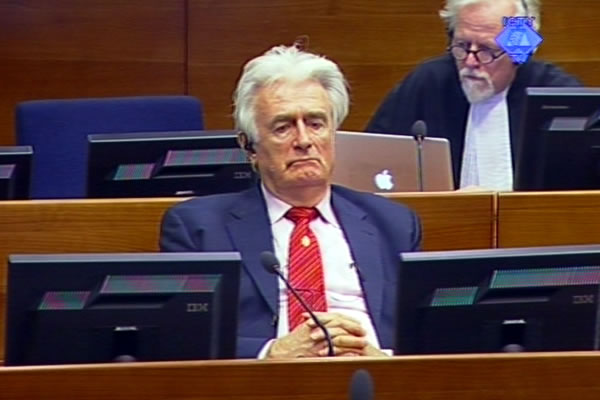 Radovan Karadžić u sudnici Tribunala