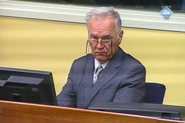 Ratko Mladić u sudnici Tribunala