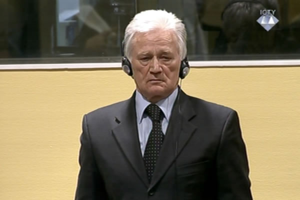 Momčilo Perišić u sudnici Tribunala