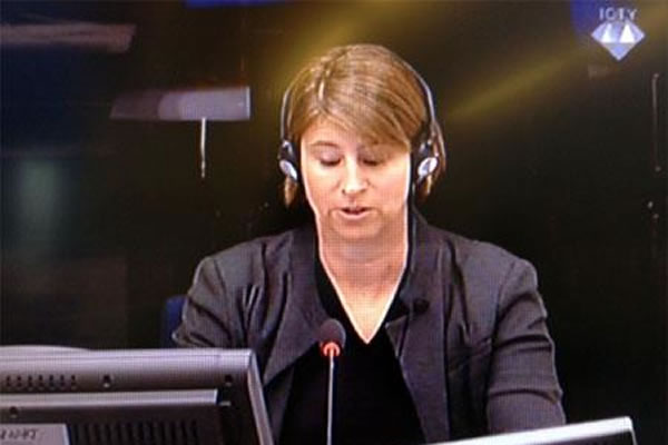 Erin Gallager, svjedok na suđenju Ratku Mladiću 