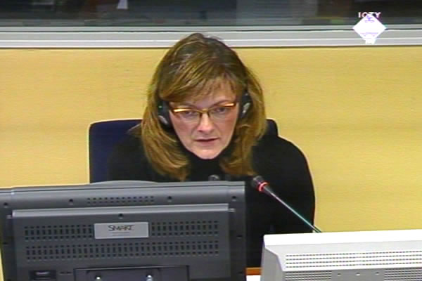 Višnja Bilić, svjedok na suđenju Goranu Hadžiću 