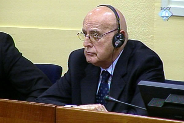 Ljubiša Beara u sudnici Tribunala
