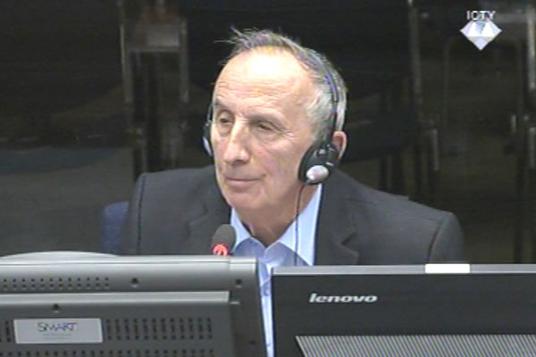 Miladin Nedić, svjedok na suđenju Radovanu Karadžiću 