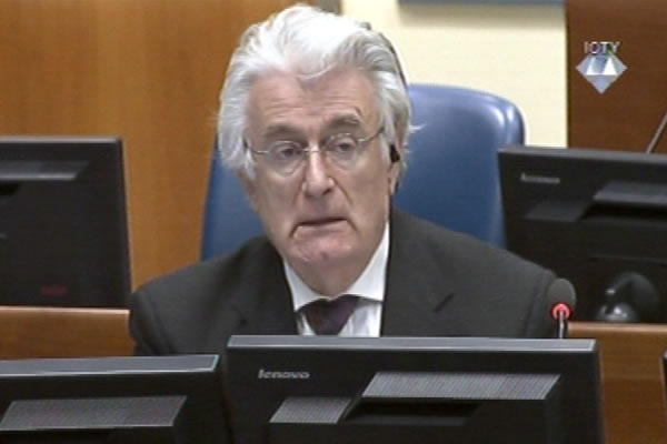 Radovan Karadžić u sudnici Tribunala 