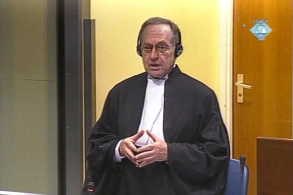 Alan Dershowitz, se pojavljuje u ograničenom svojstvu branioca Momčila Krajišnika
