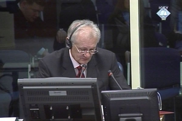 Branko Krga, svjedok odbrane Vlastimira Đorđevića