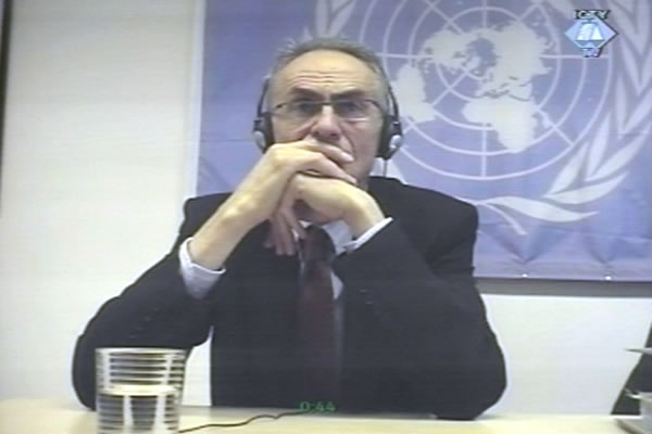 Branko Perić, svjedoči video linkom na suđenju Mići Stanišiću i Stojanu Župljaninu