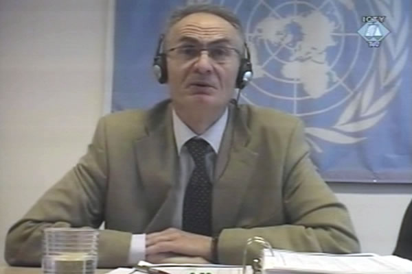Branko Perić, svjedoči video linkom na suđenju Mići Stanišiću i Stojanu Župljaninu