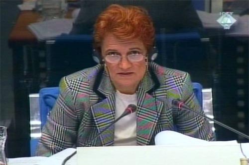 Danica Marinković, svjedok na suđenju Miloševiću