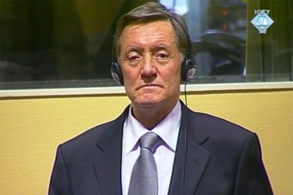 Dragomir Milošević u sudnici Tribunala