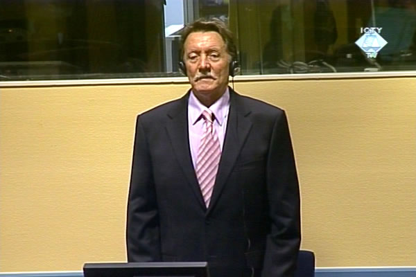 Dragomir Milošević u trenutku izricanja presude