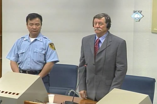 Dragomir Milošević u sudnici Tribunala