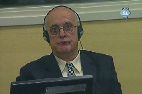 Ljubiša Beara u sudnici Tribunala