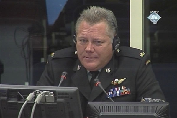 Louis Fortin, svjedok na suđenju oficirima vojske i policije bosanskih Srba optuženim za zločine u Srebrenici