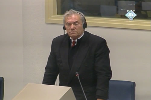 Milan Gvero u sudnici Tribunala