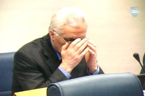 Momčilo Krajišnik u sudnici Tribunala