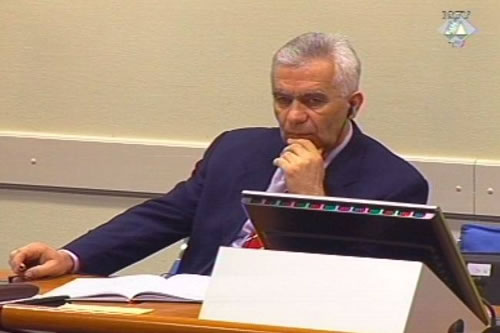 Momčilo Krajišnik u sudnici Tribunala