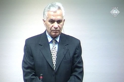 Momčilo Krajišnik u sudnici Tribunala