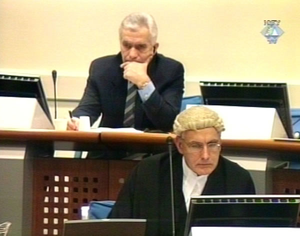 Momčilo Krajišnik u sudnici Tribunala