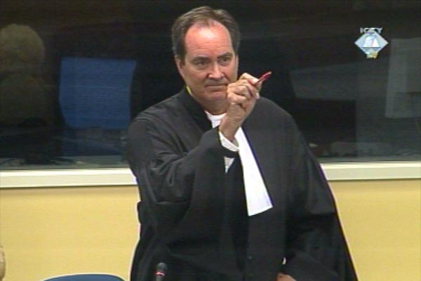 Peter McCloskey, vođa tima optužbe na suđenju sedmorici oficira vojske i policije bosanskih Srba, optuženih za zločine u Srebrenici