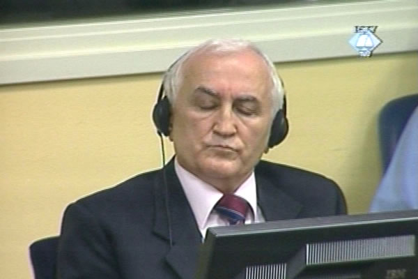 Radivoje Miletić u sudnici Tribunala