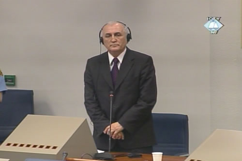 Radivoje Miletić u sudnici Tribunala