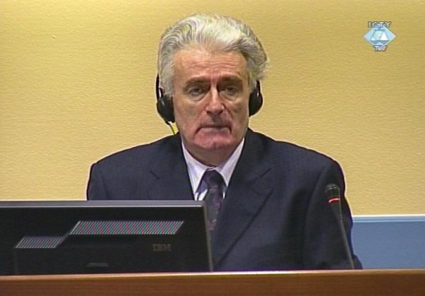 Radovan Karadžić u sudnici Tribunala