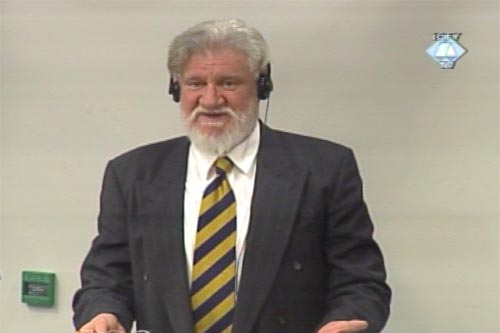 Slobodan Praljak u sudnici Tribunala