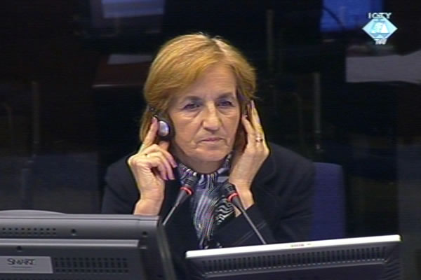 Slobodanka Gaćinović, svjedok na suđenju Mići Stanišiću i Stojanu Župljaninu