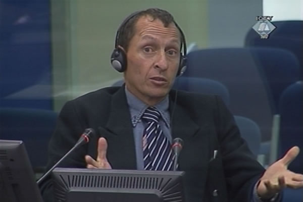 Thomas Dibb, svjedok na suđenju sedmorici oficira vojske i policije bosanskih Srba optuženih za zločine u Srebrenici i Žepi